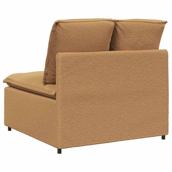 vidaXL Modulo Centrale Divano Modulare con Cuscini Beige 100 cm