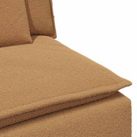 vidaXL Modulo Centrale Divano Modulare con Cuscini Beige 100 cm