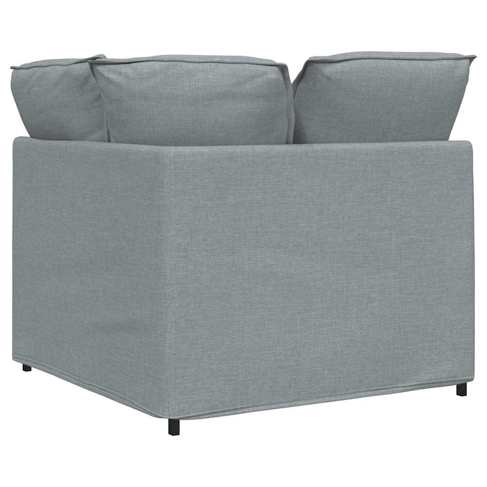 Modulo Angolare Divano Modulare con Cuscini Grigio Chiaro 100cm 4104447