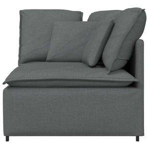 Modulo Angolare Divano Modulare con Cuscini Grigio Scuro 100 cm 4104448