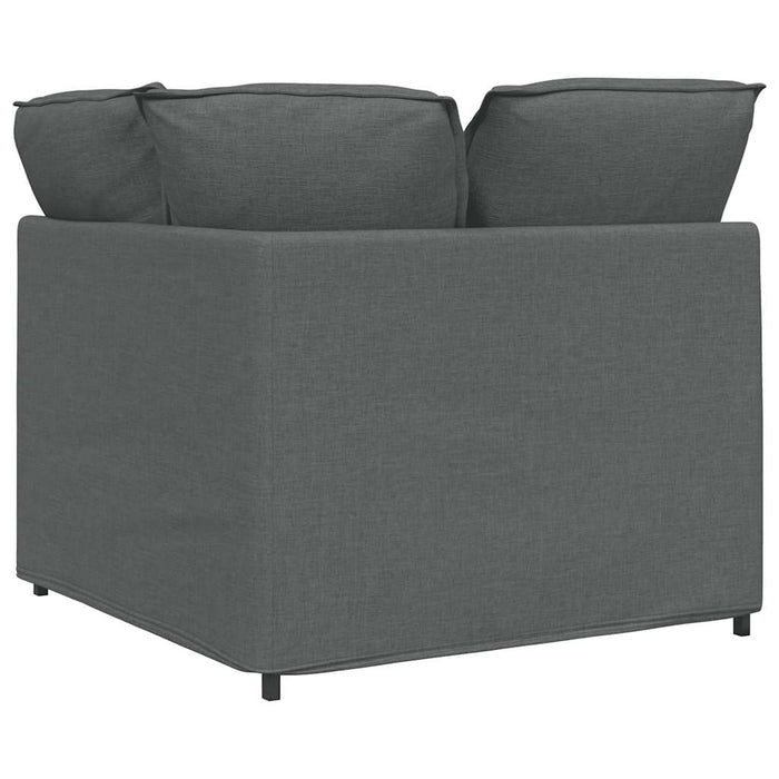 Modulo Angolare Divano Modulare con Cuscini Grigio Scuro 100 cm 4104448