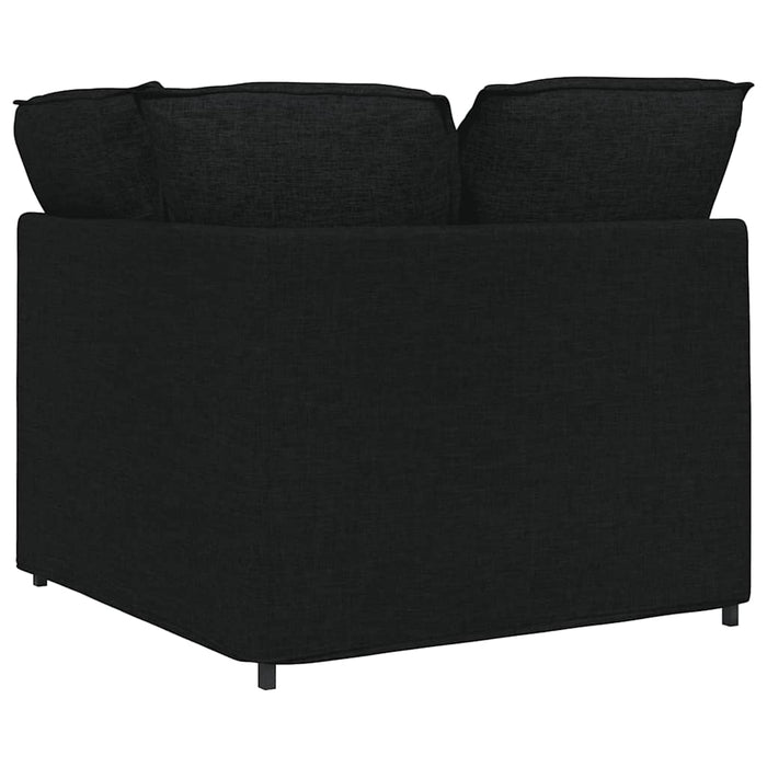 Modulo Angolare Divano Modulare con Cuscini-Sofa Modulare-Divanetto Nero 100 cm 101615