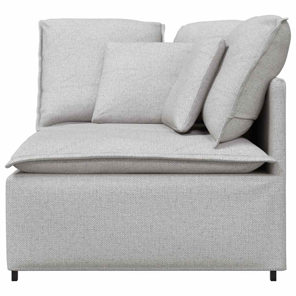 Modulo Angolare Divano Modulare con Cuscini-Sofa Modulare-Divanetto Grigio Nuvola 100cm