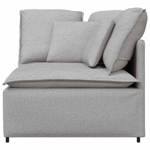 Modulo Angolare Divano Modulare con Cuscini Grigio Nuvola 100cm