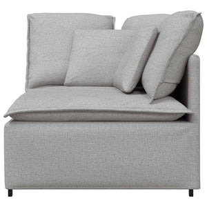 Modulo Angolare Divano Modulare con Cuscini Grigio Nuvola 100cm 4104456