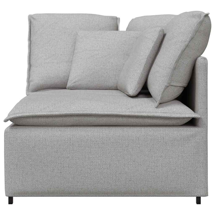 Modulo Angolare Divano Modulare con Cuscini Grigio Nuvola 100cm 4104456