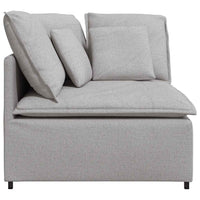 Modulo Angolare Divano Modulare con Cuscini Grigio Nuvola 100cm