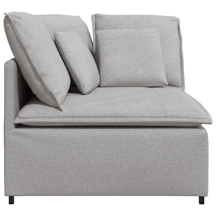 Modulo Angolare Divano Modulare con Cuscini Grigio Nuvola 100cm