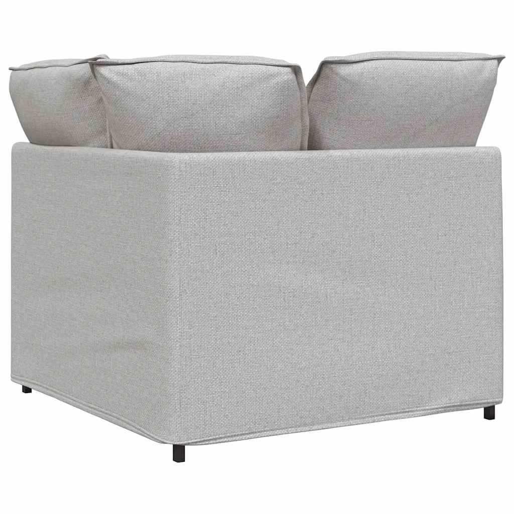 Modulo Angolare Divano Modulare con Cuscini-Sofa Modulare-Divanetto Grigio Nuvola 100cm