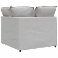 Modulo Angolare Divano Modulare con Cuscini-Sofa Modulare-Divanetto Grigio Nuvola 100cm