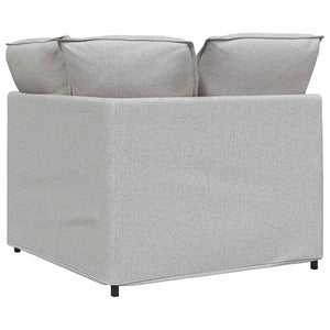 Modulo Angolare Divano Modulare con Cuscini-Sofa Modulare-Divanetto Grigio Nuvola 100cm