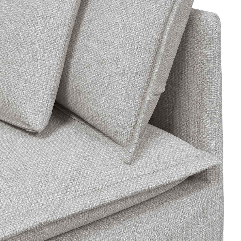 Modulo Angolare Divano Modulare con Cuscini-Sofa Modulare-Divanetto Grigio Nuvola 100cm
