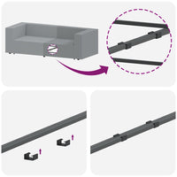 Modulo Angolare Divano Modulare con Cuscini Grigio Nuvola 100cm 4104456
