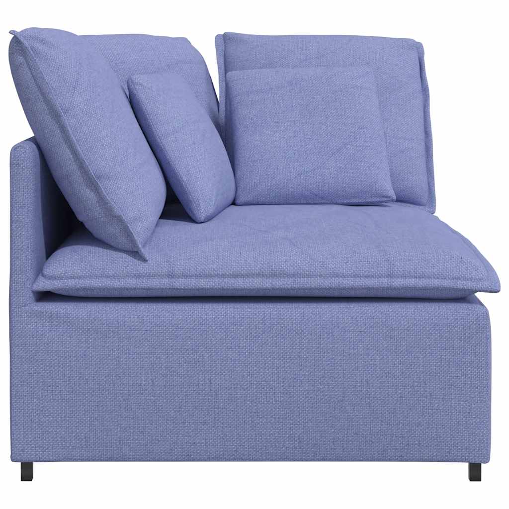Modulo Divano Angolare Modulare con Cuscini Blu Jeans 100 cm 4104457