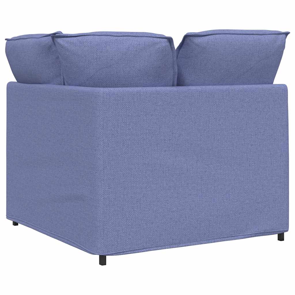 Modulo Divano Angolare Modulare con Cuscini Blu Jeans 100 cm 4104457