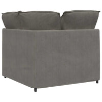 Modulo Angolare Divano Modulare con Cuscini-Sofa Modulare-Divanetto Grigio Chiaro 100cm 117636