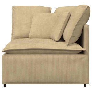 vidaXL Modulo Angolare Divano Modulare con Cuscini Verde Grigio 100 cm