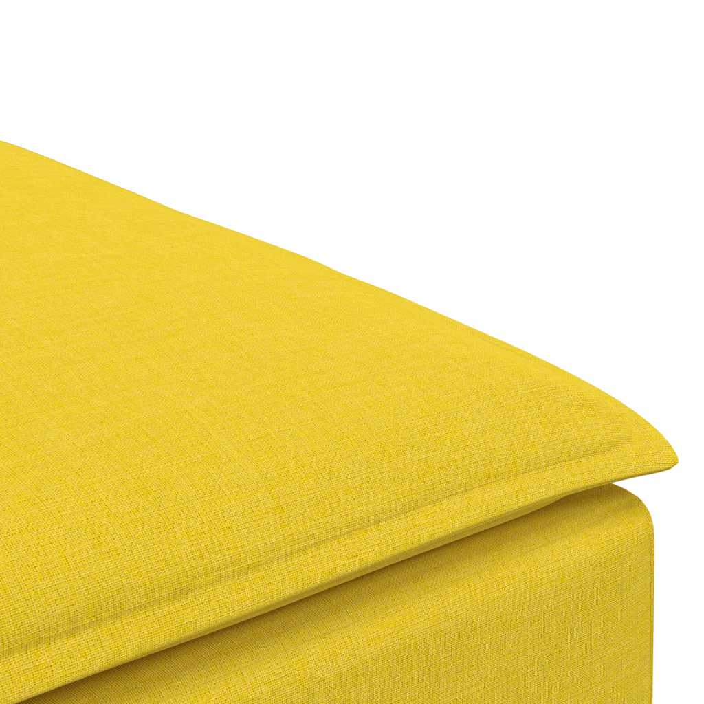 vidaXL Divano Modulare Poggiapiedi Modulo Giallo Chiaro 100x100x48 cm