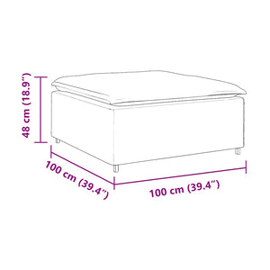 vidaXL Modulo Poggiapiedi Divano Modulare Blu 100x100x48 cm
