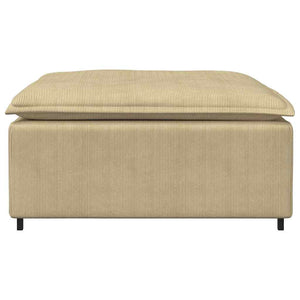 Modulo Poggiapiedi Divano Modulare Verde Grigio 100x100x48 cm 4104501