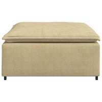 Modulo Poggiapiedi Divano Modulare Verde Grigio 100x100x48 cm 4104501