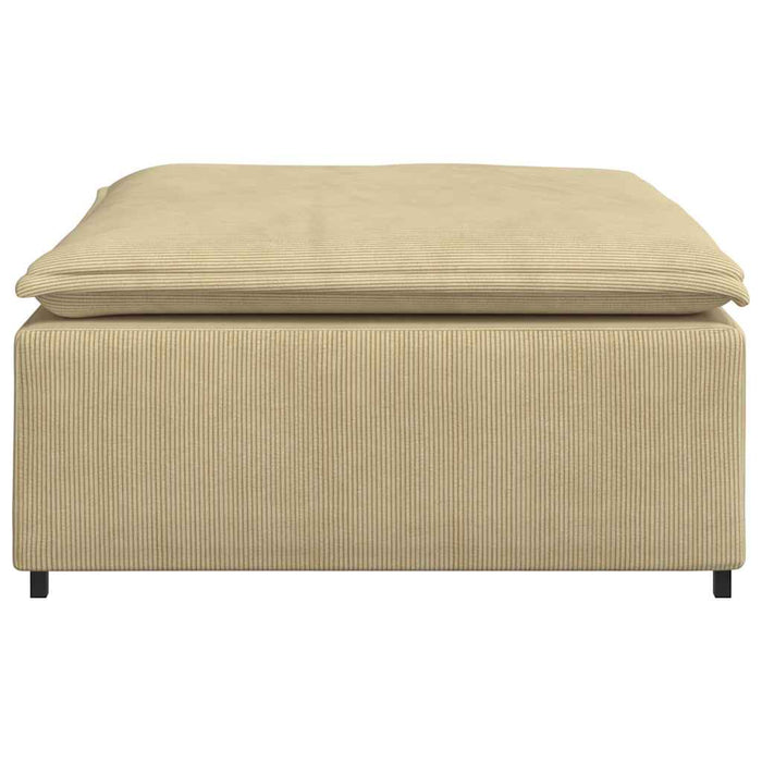 Modulo Poggiapiedi Divano Modulare Verde Grigio 100x100x48 cm 4104501