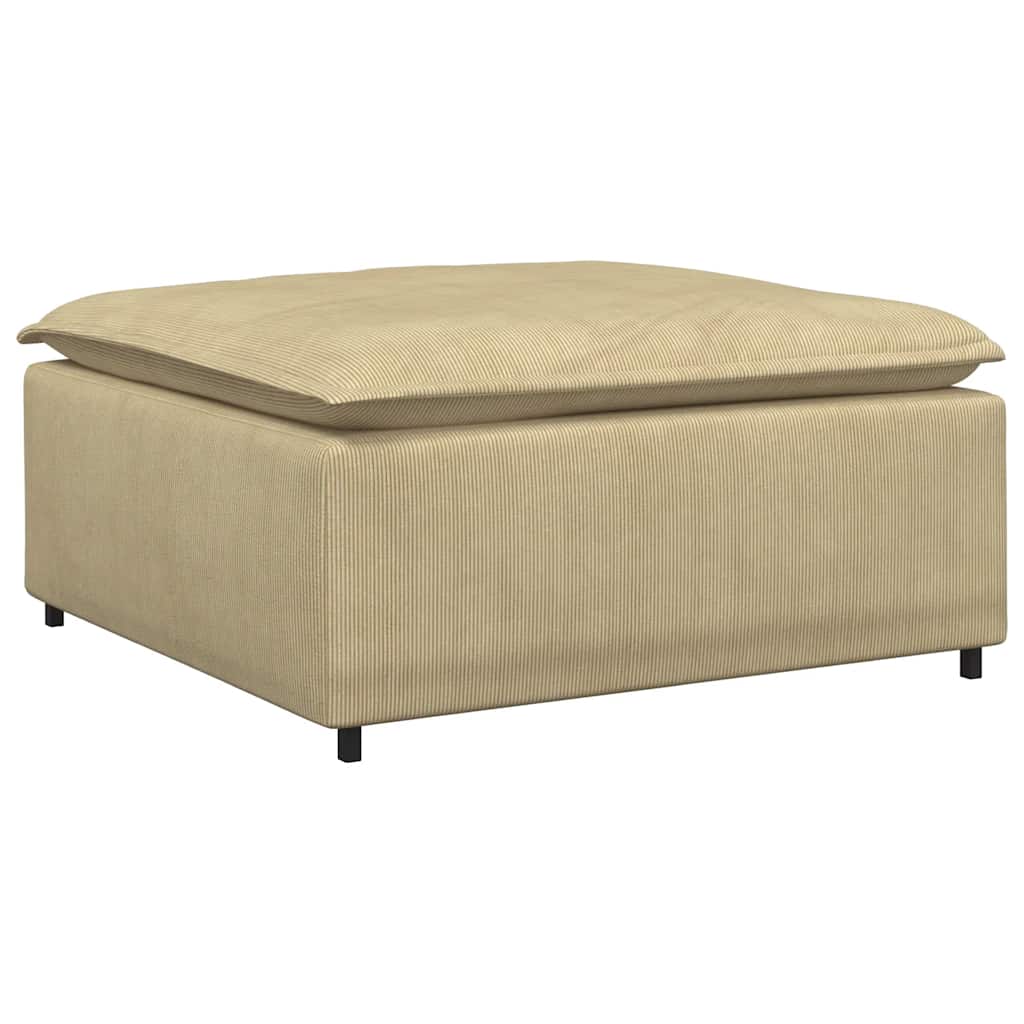 Modulo Poggiapiedi Divano Modulare Verde Grigio 100x100x48 cm 4104501