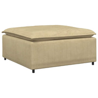 Modulo Poggiapiedi Divano Modulare Verde Grigio 100x100x48 cm 4104501