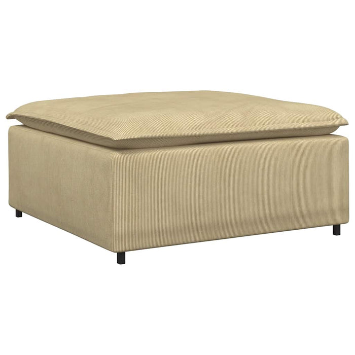 Modulo Poggiapiedi Divano Modulare Verde Grigio 100x100x48 cm 4104501