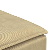 Modulo Poggiapiedi Divano Modulare Verde Grigio 100x100x48 cm 4104501