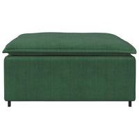 Modulo Poggiapiedi Divano Modulare Verde Scuro 100x100x48 cm 4104502