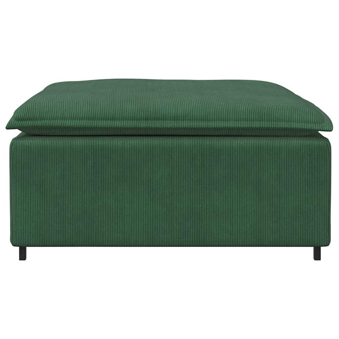 vidaXL Modulo Poggiapiedi Divano Modulare Verde Scuro 100x100x48 cm