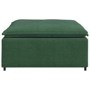 Modulo Poggiapiedi Divano Modulare Verde Scuro 100x100x48 cm 4104502