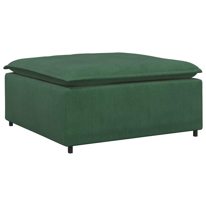 Modulo Poggiapiedi Divano Modulare Verde Scuro 100x100x48 cm 4104502