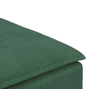 Modulo Poggiapiedi Divano Modulare Verde Scuro 100x100x48 cm 4104502