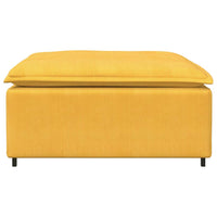 vidaXL Modulo Poggiapiedi Divano Modulare Giallo Chiaro 100x100x48 cm