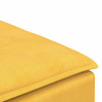 Modulo Poggiapiedi Divano Modulare Giallo Chiaro 100x100x48 cm 4104503