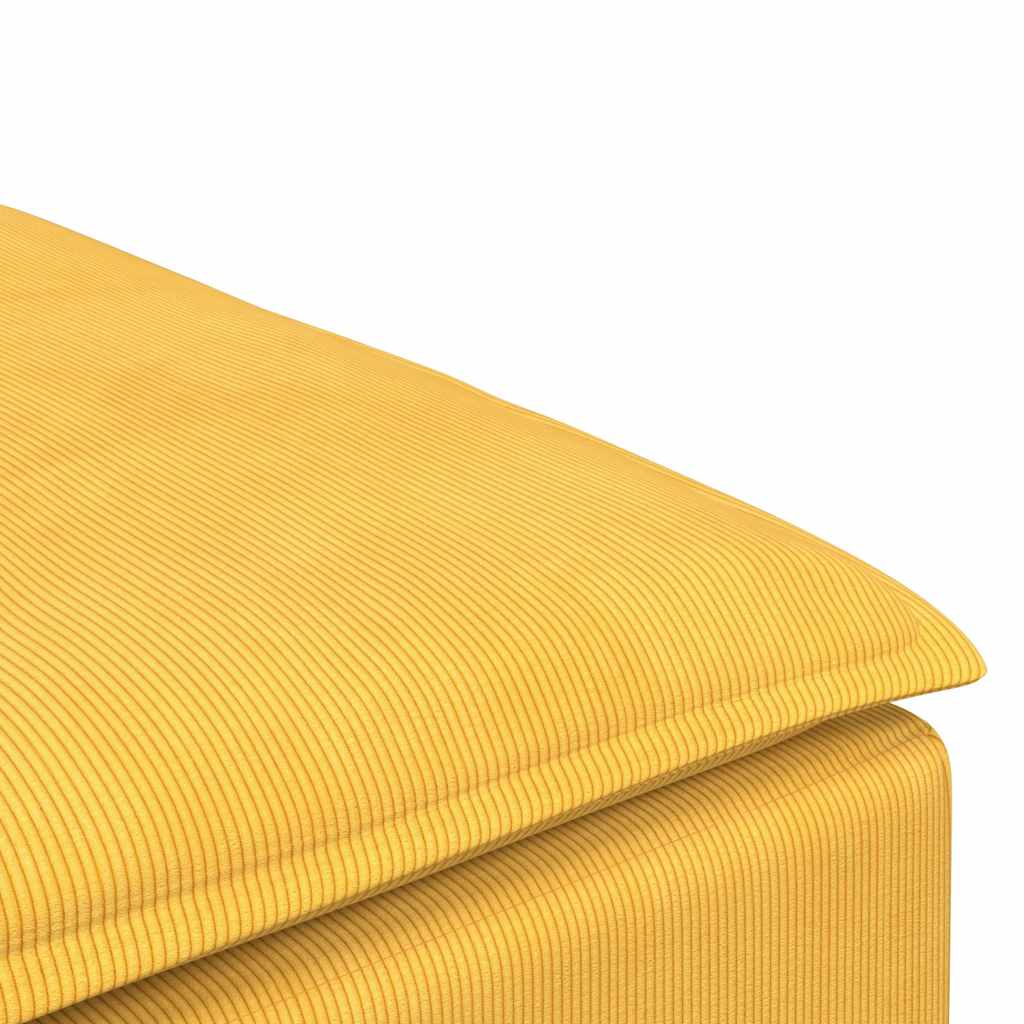 vidaXL Modulo Poggiapiedi Divano Modulare Giallo Chiaro 100x100x48 cm
