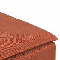 Modulo Poggiapiedi Divano Modulare Rosso Arancione 100x100x48cm