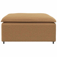 Modulo Poggiapiedi Divano Modulare Beige 100x100x48 cm 4104506