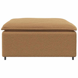 Modulo Poggiapiedi Divano Modulare Beige 100x100x48 cm 4104506