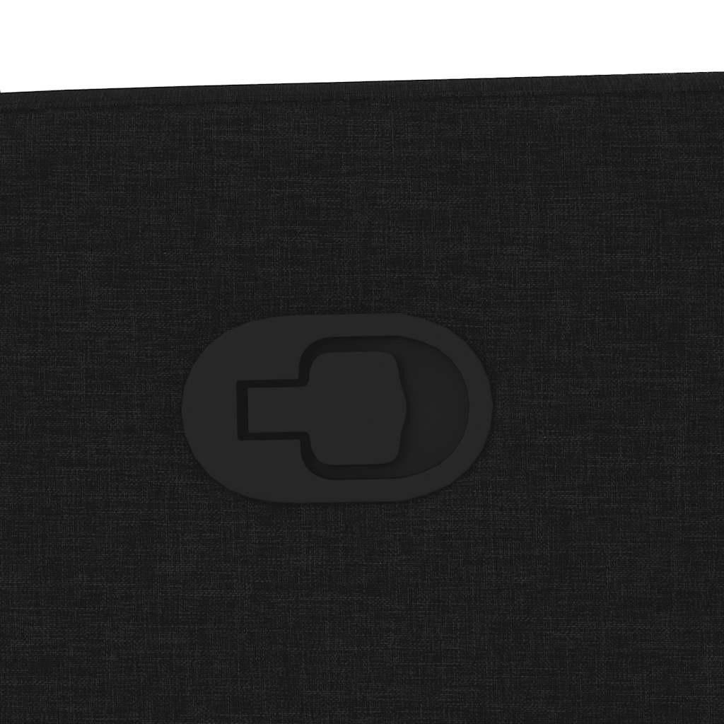 vidaXL Poltrona Reclinabile in Tessuto Nero