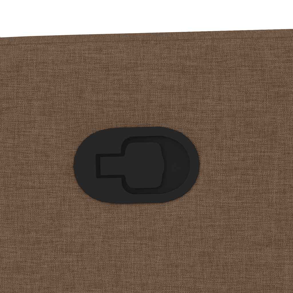 Poltrona Reclinabile in Tessuto Marrone 4104812