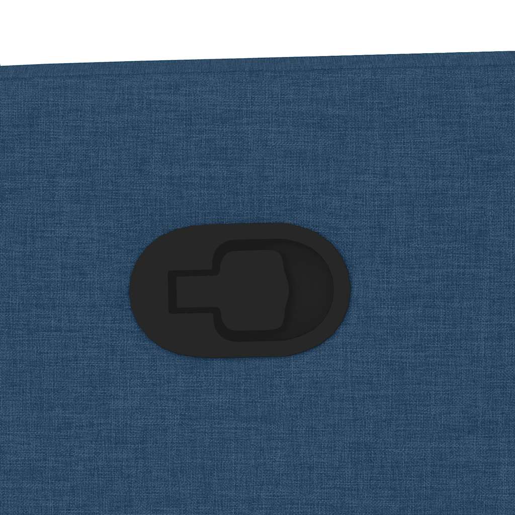 vidaXL Poltrona Reclinabile Blu in Tessuto