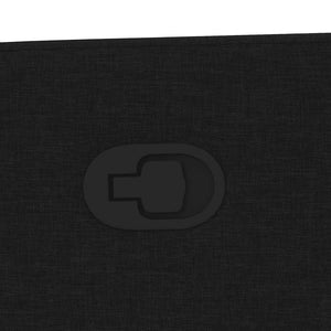 Poltrona Massaggiante Reclinabile Nera in Tessuto 4104819