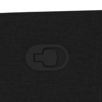 vidaXL Poltrona Massaggiante Reclinabile Nera in Tessuto