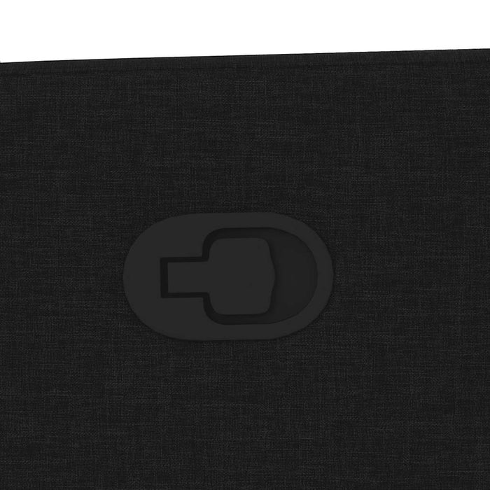 vidaXL Poltrona Massaggiante Reclinabile Nera in Tessuto