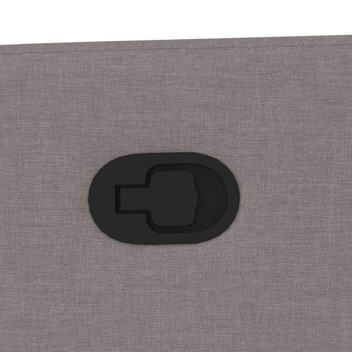 Poltrona Massaggiante Reclinabile Tortora in Tessuto 4104822