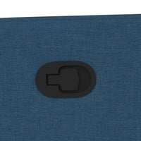 Poltrona Massaggiante Reclinabile Blu in Tessuto 4104823