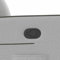 vidaXL Poltrona Reclinabile in Tessuto Grigio Nuvola